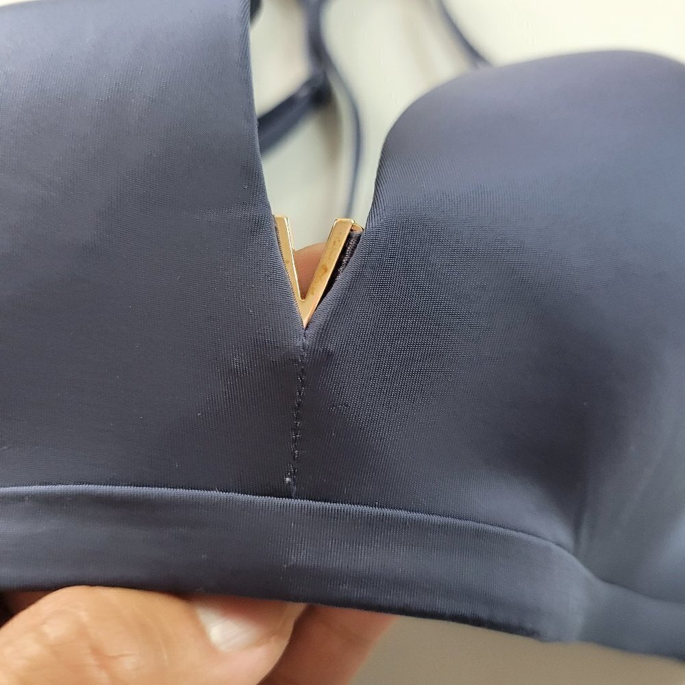 Victoria's Secret Non Wire Padded T-Shirt Bra 34D Women Blue - Picture 2 of 10